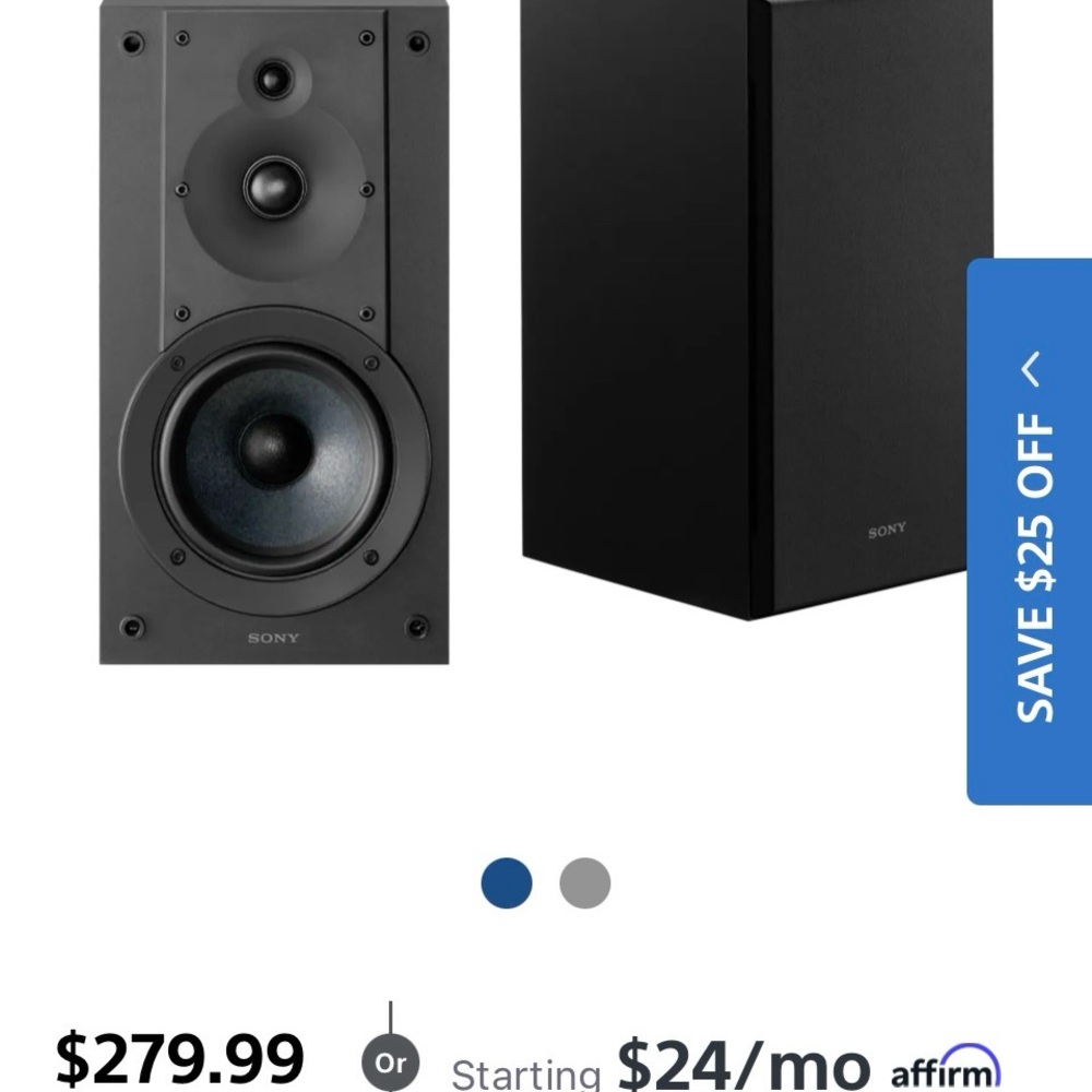Sony Dual Black Portable Speaker